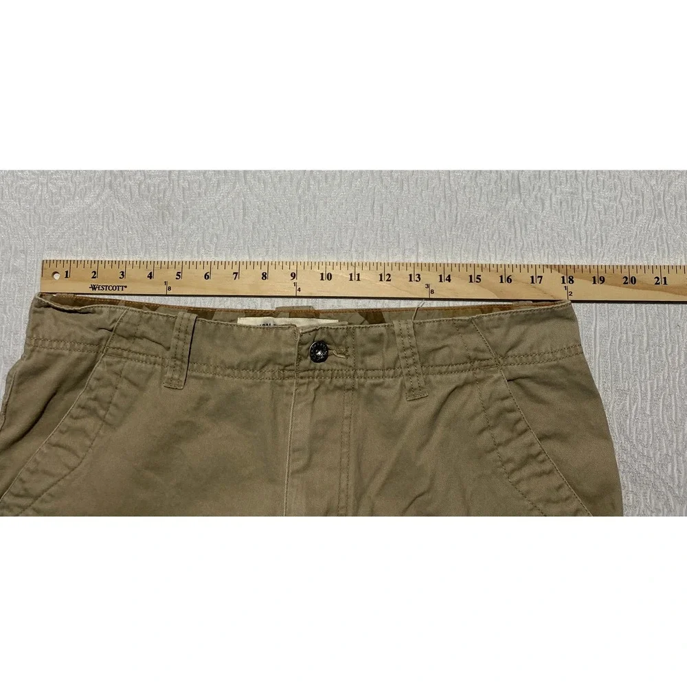 Canyon River Blues Mens Khaki Cargo Shorts Sz 36‎ Cotton Relaxed Fit Tan Utility